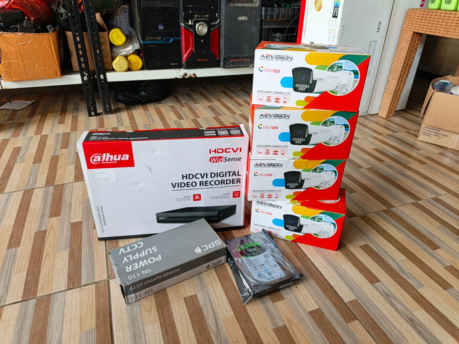 Contoh hasil pemasangan CCTV rumah dan toko oleh ADFU Shop